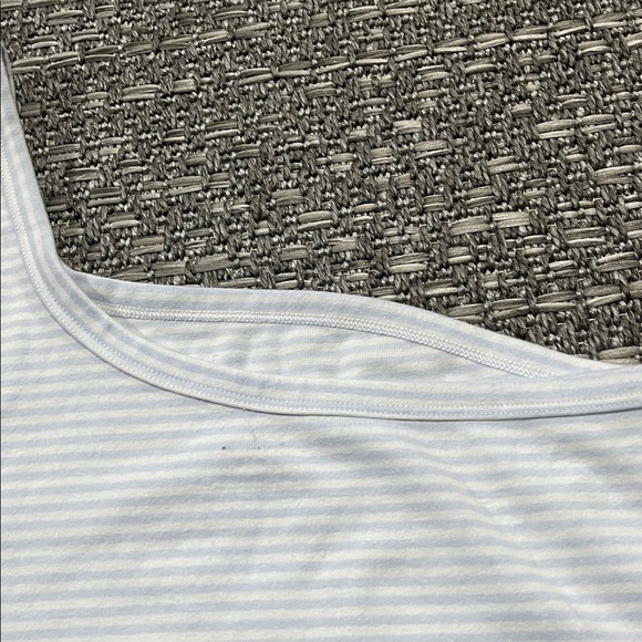 Aerie | Blue & White Striped One Shoulder Cropped Tank - Picture 4 of 5